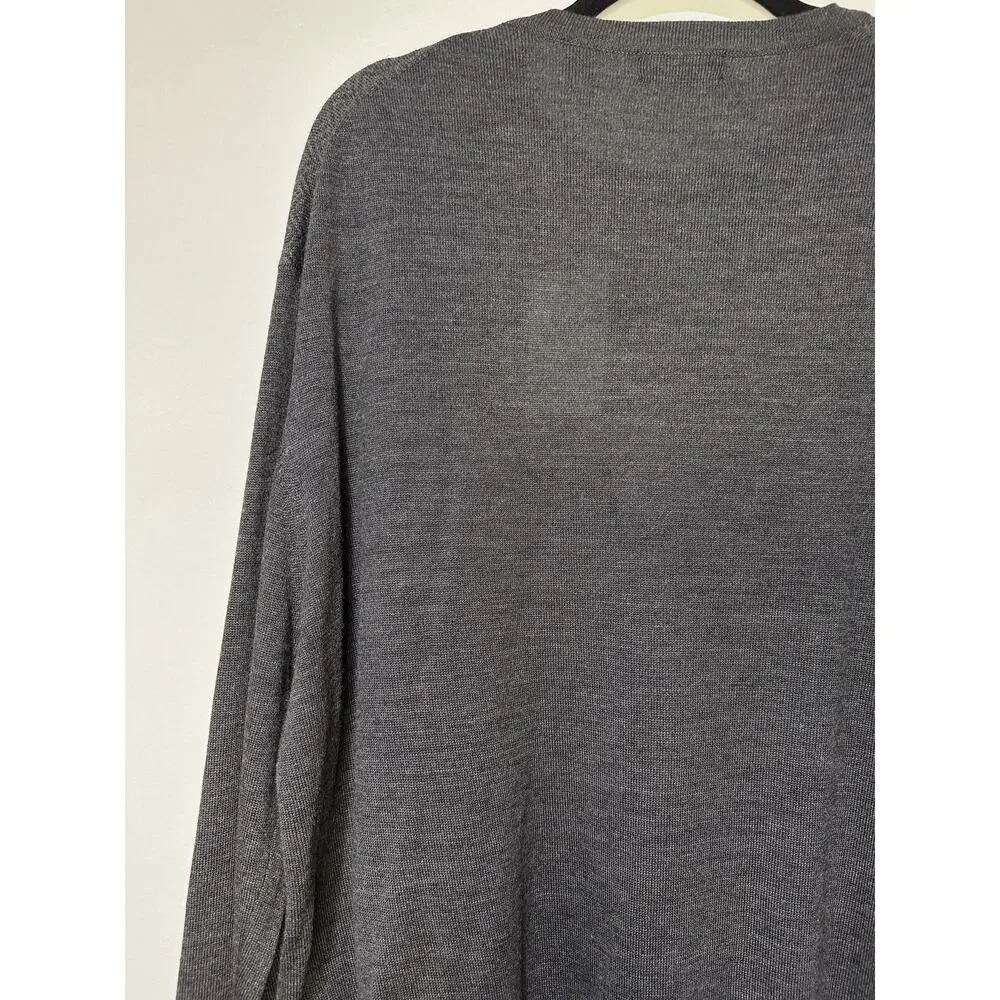Linea Rosso Nordstrom Men's Charcoal Merino Wool Sweater Size XXL New w/ Tags